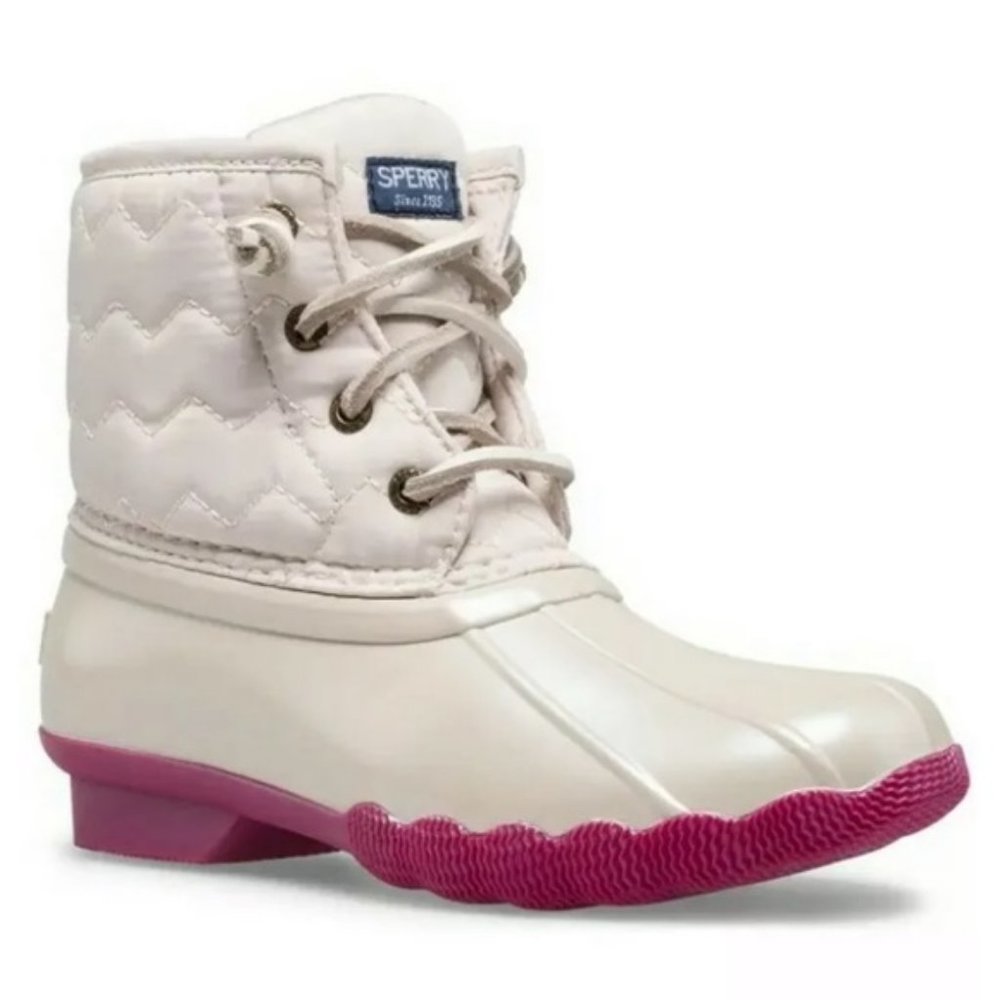 Sperry Saltwater Boots Girls Size 5 (Women 6.5) - Picture 1 of 5